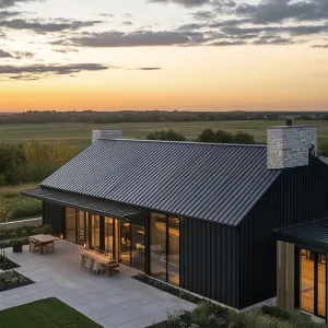 Sleek Ranch with Sunset Splendor