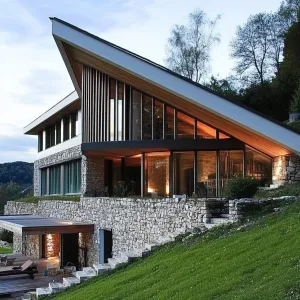 Elegantly Inclined Modern Home