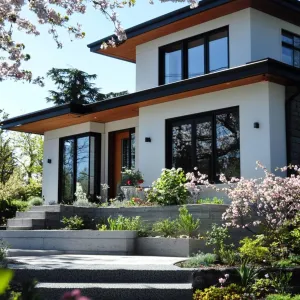 Chic Modern House With Blossoming Charm