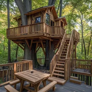 Treehouse Mansion: Where Dreams Meet Wood