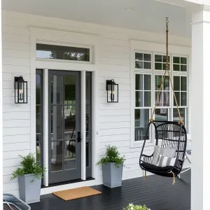 Black and White Harmony: The Porch Edition