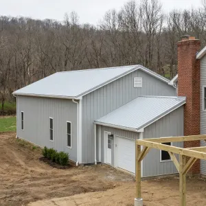 Silver Board-and-Batten Shop Home