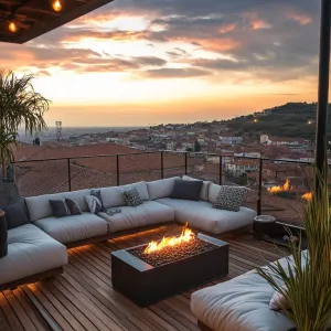 Sunset Serenity: A Rooftop Haven for Daydreamers