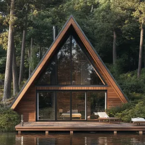 Lakeside Glass Pyramid Refuge