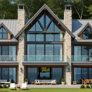 Glass-Crowned Lakefront Palace