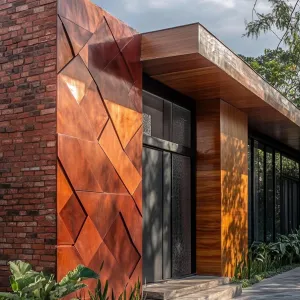 Modern Marvel: A Symphony of Brick and Copper