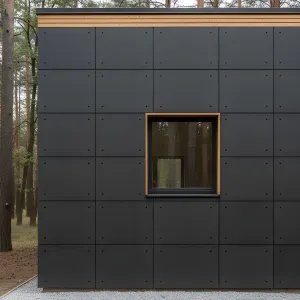 Charcoal-Grid Forest Microhaus