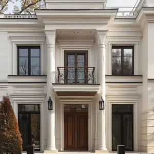 Georgian Mansion, Minimalist Facade