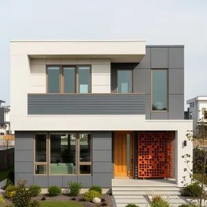 Bold and Boxy Beauty with a Dash of Orange