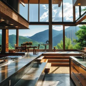 Sunken Kitchen With Elevated View