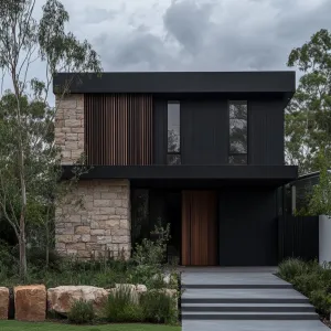 Stone Facade Fantasy: A Modern Delight