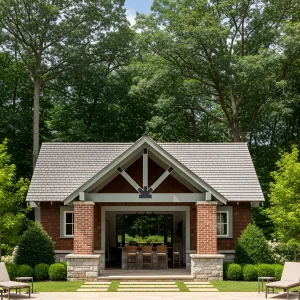 Quirky Poolside Pergola Perfection