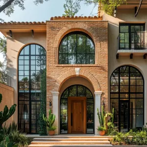 Charmed Brickwork with Flairs of Glass