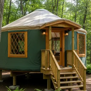 Eco-Nook: The Wooded Yurt Haven