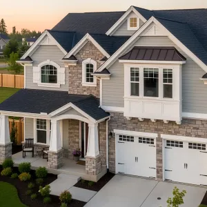 Suburban Serenity in Stone