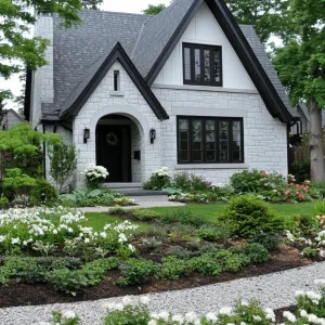 Storybook Stone Cottage in Late Summer Delight