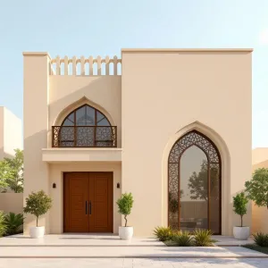 Arched Charm and Wooden Wonder