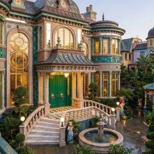 Turquoise Storybook Fountainfront Palace