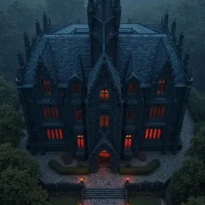 Misty Mystique: Illuminated Elegance in the Shadows