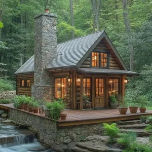 Cabin by the Cascading Creek