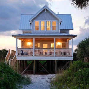 Charming Coastal Retreat On Stilts