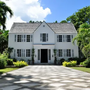 Colonial Dreamscape: White Facade Wonder