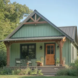 Charming Green Cottage Nestled in Nature