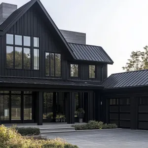 Sleek and Chic: Modern Black House