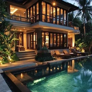 Twilight Tranquility: Bali’s Poolside Escape