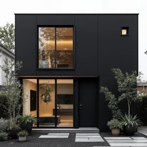 Geometric Noir Nest with Flair