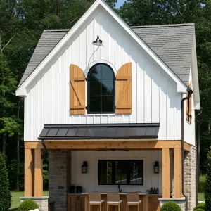 Enchanted Rustic Poolside Nook