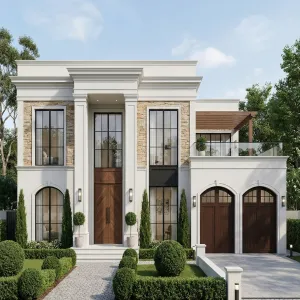 Sunlit Portico Stonefront City Manor