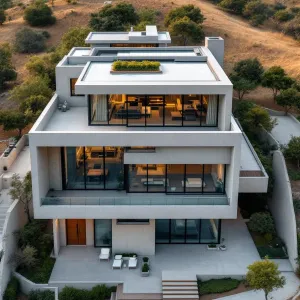 Concrete Cube with a Hilltop Hug