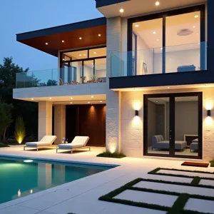 Starry Night Serenity: A Poolside Retreat