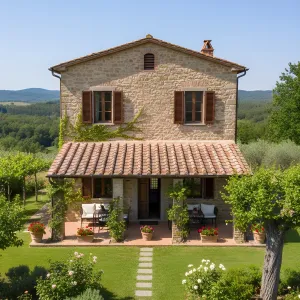 Sun-Kissed Vernacular Stone Farmhouse