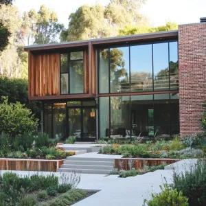 Preview of Wooden Facade in a Garden Escape