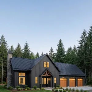 Midnight Gable Barndominium In The Pines