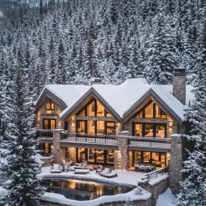 Snowy Hillside Hideaway