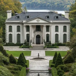 Majestic Mansion with a View of Tranquil Waters
