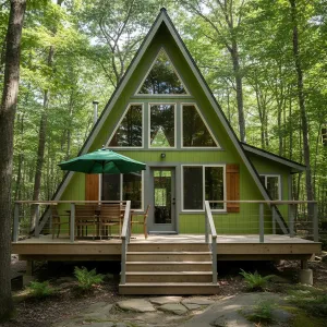 A-Frame Cabin: Forest Frolic with Elevated Charm