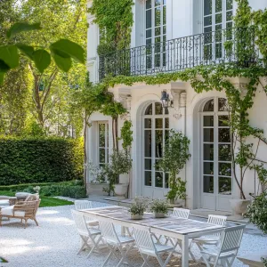 Elegant French Mansion With Ivy-Clad Charm