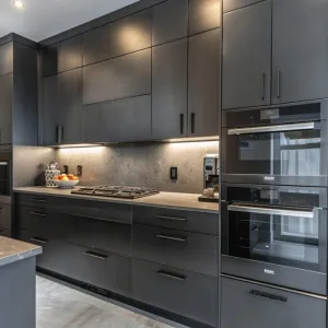 Matte Grey Cabinetry