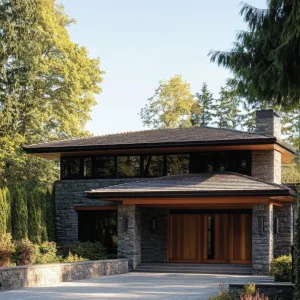 Suburban Serenity: A Stone-Clad Treasure