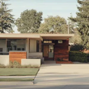 Mid-Century Ranch Hideaway: Cedar and Concrete Symphony