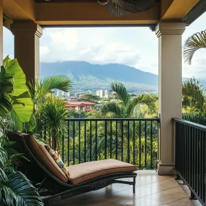 Tropical Lounge: A Verdant Balcony Escape