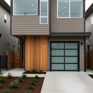 Boxy Balance With Frosted Garage Glow