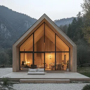 Gable House Retreat: Timber Tranquility