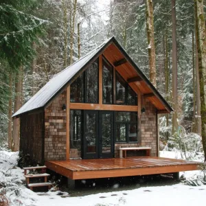 A-Frame Haven in Winter’s Embrace