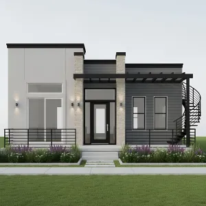 Steel Pergola Courtyard Retreat