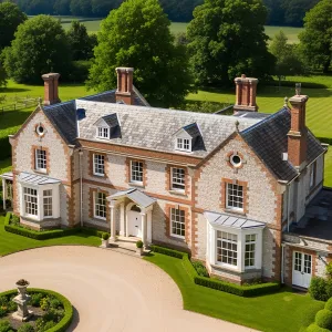 Idyllic Brick Haven with Twin Chimneys